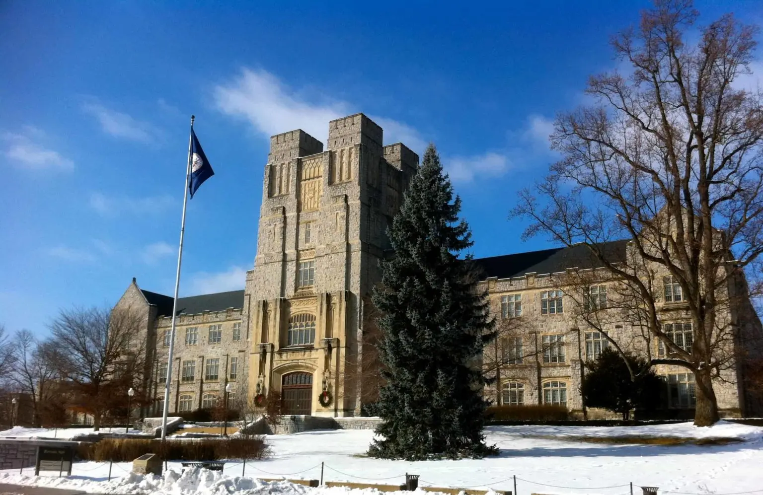 Outside of Virginia Tech University
